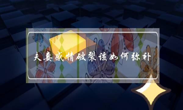 夫妻感情破裂该如何弥补-泡学网-喜悦人生,挽回婚姻,分手挽回,经验婚姻,情感挽回,情感咨询,分离小三,泡学书籍