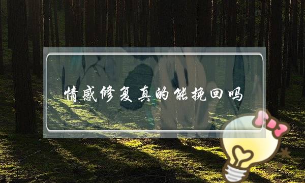 情感修复真的能挽回吗-泡学网-喜悦人生,挽回婚姻,分手挽回,经验婚姻,情感挽回,情感咨询,分离小三,泡学书籍