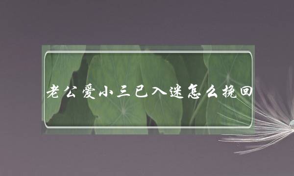 老公爱小三已入迷怎么挽回（爱上小三的老公怎么去挽回）-泡学网-喜悦人生,挽回婚姻,分手挽回,经验婚姻,情感挽回,情感咨询,分离小三,泡学书籍