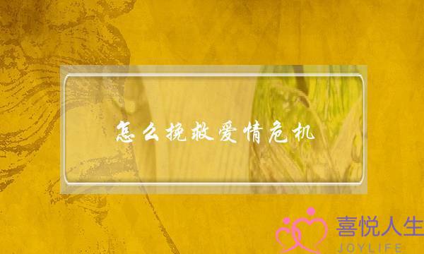 怎么挽救爱情危机!!!!(如何挽救我的爱情)-泡学网-喜悦人生,挽回婚姻,分手挽回,经验婚姻,情感挽回,情感咨询,分离小三,泡学书籍