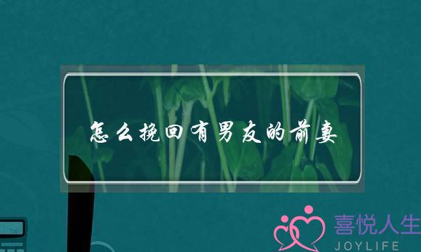 怎么挽回有男友的前妻-泡学网-喜悦人生,挽回婚姻,分手挽回,经验婚姻,情感挽回,情感咨询,分离小三,泡学书籍