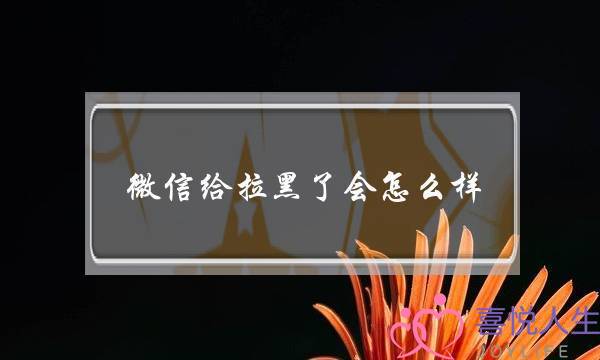 微信给拉黑了会怎么样-泡学网-喜悦人生,挽回婚姻,分手挽回,经验婚姻,情感挽回,情感咨询,分离小三,泡学书籍