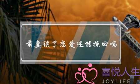 前妻谈了恋爱还能挽回吗(前妻谈了男朋友还能挽回吗)-泡学网-喜悦人生,挽回婚姻,分手挽回,经验婚姻,情感挽回,情感咨询,分离小三,泡学书籍